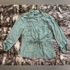 Sanctuary (Anthropologie) Olive Green Shirt / Jacket Medium